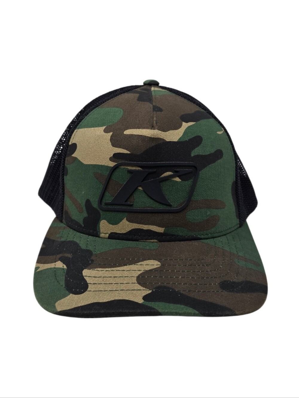 Klim Camo Trucker Hat Flexfit 110 Snapback Mossy Oak Black Mesh OS